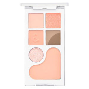 ROM&ND Палетка для глаз и лица в абрикосовых оттенках bare layer palette 01 apricot mood, 14 г