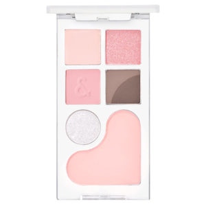 ROM&ND Палетка для глаз и лица в клубничных оттенках bare layer palette 02 strawberry mood, 14 г