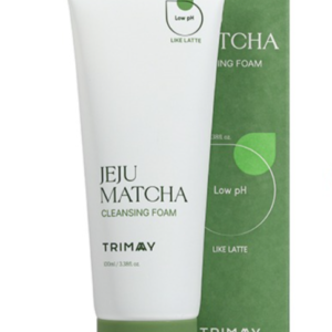 TRIMAY Пенка с чаем матча слабокислотная jeju matcha low ph cleansing foam, 100 мл