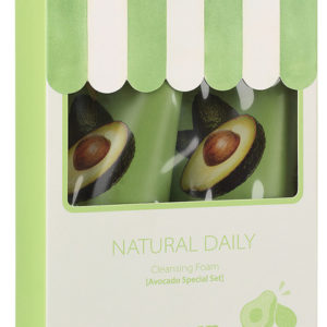 THE SAEM Набор пенок с авокадо natural daily сleansing foam avocado set, 150 мл x 2 шт